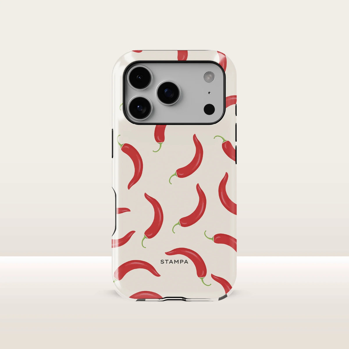 17 Pro Max Red Chillies snap case by STAMPA